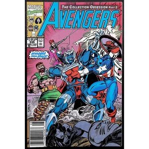 Marvel Comics Avengers #335 Newsstand Edition‎ VF+ Copper Age 1991